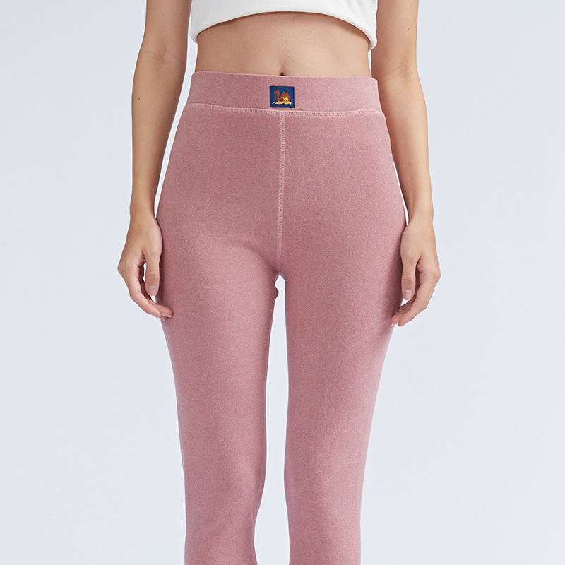 핑크 여성-카멜 바지