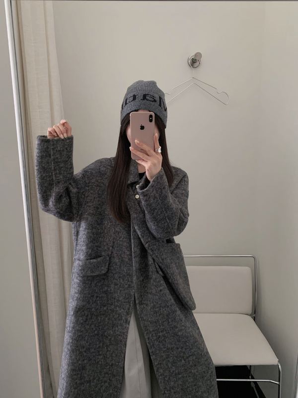 2025新款羊毛大衣女秋冬宽松外套韩版时尚显瘦长款带包慵懒休闲|undefined