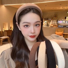 Maillard coffee color high skull headband women's hair cave headband special anti-slip hairpin hairpin hair bundle for face wash