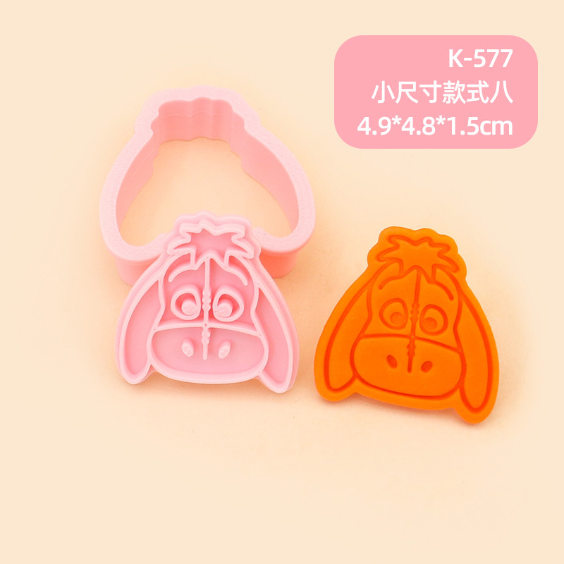 Molde para Galletas de Winnie the Pooh, Molde para Hornear de Fondant con Diseño 3D de Dibujos Animados, Molde para Decoración de Pasteles para Hacer en Casa
