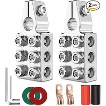 汽车电池锥形端子 12路多孔连接器 放大器电池接线和端子