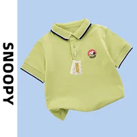 Snoopy Children с короткими рукавами Летний ребенок ребенок повседневный мальчик рубашка поло