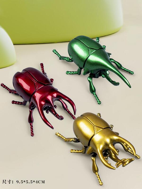 クリエイティブゼンマイカブトムシおもちゃ昆虫カブトムシシミュレーション動物ユニコーンカブトムシ機械モデル子供のおもちゃ|undefined