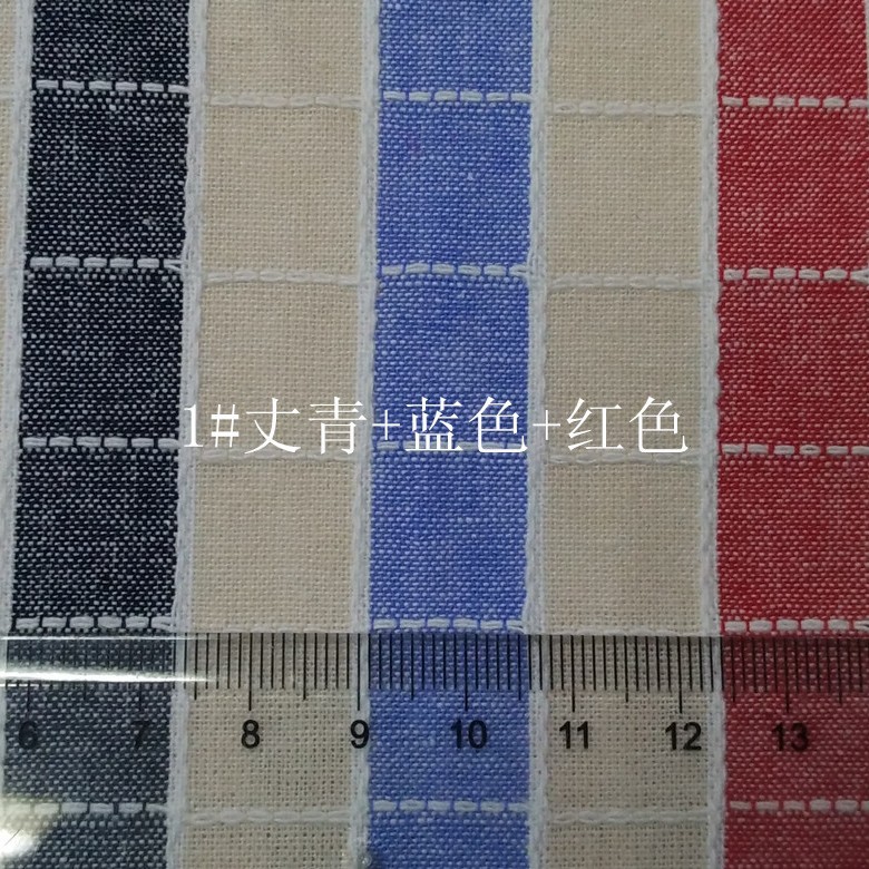 色织先染 全棉 格子面料  服装面料  别布 工厂现货日韩几何提花
