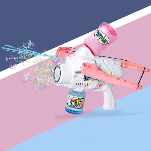 New Archery Bubble Machine Dual-Function Electric Bubble Blower for Children, Handheld Outdoor Water Play Bubble Gun Toy
