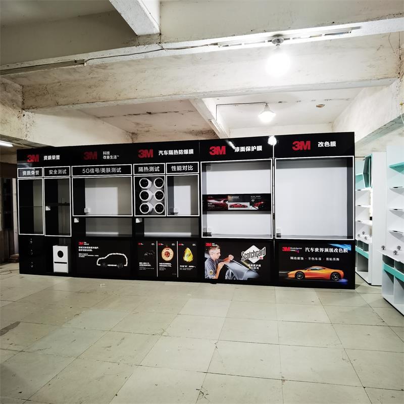 汽车太阳膜展示柜隔热膜展架车衣改色漆面膜测试展柜