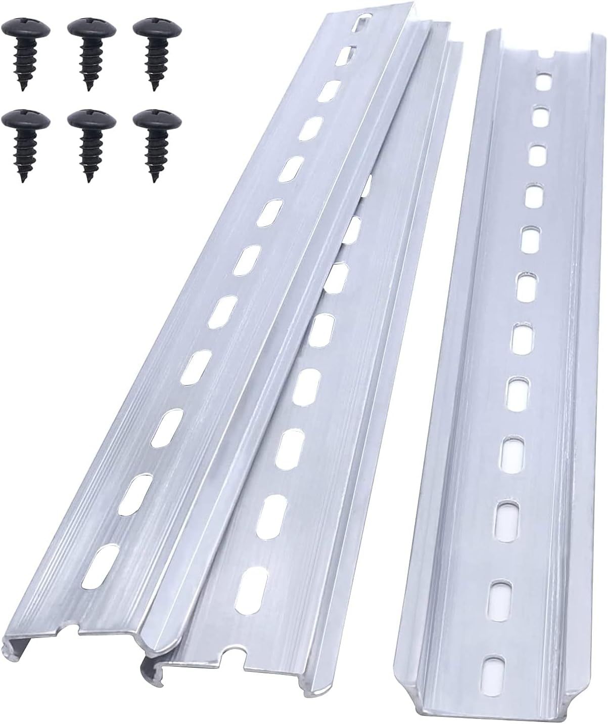 Taiss\/3 Stücke 25cm hutschiene Schlitz Aluminium Niemals r