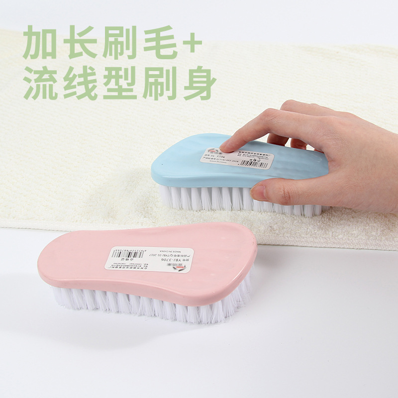 Cepillo de limpieza del hogar creativo cepillo de lavandería de plástico lindo multifuncional tipo de pie cepillo de zapatos de piel suave suministro de tienda de dos yuanes