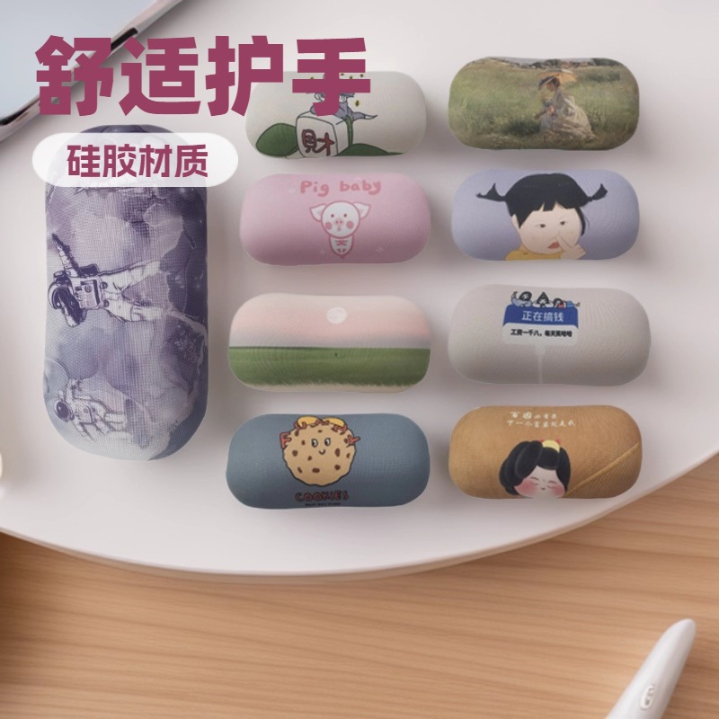 G17 마우스 손 받침대, 편안한 마우스 패드, 손 받침대, 손목 받침대, 손목 패드, 천으로 덮인 키보드 패드, 손목 베개