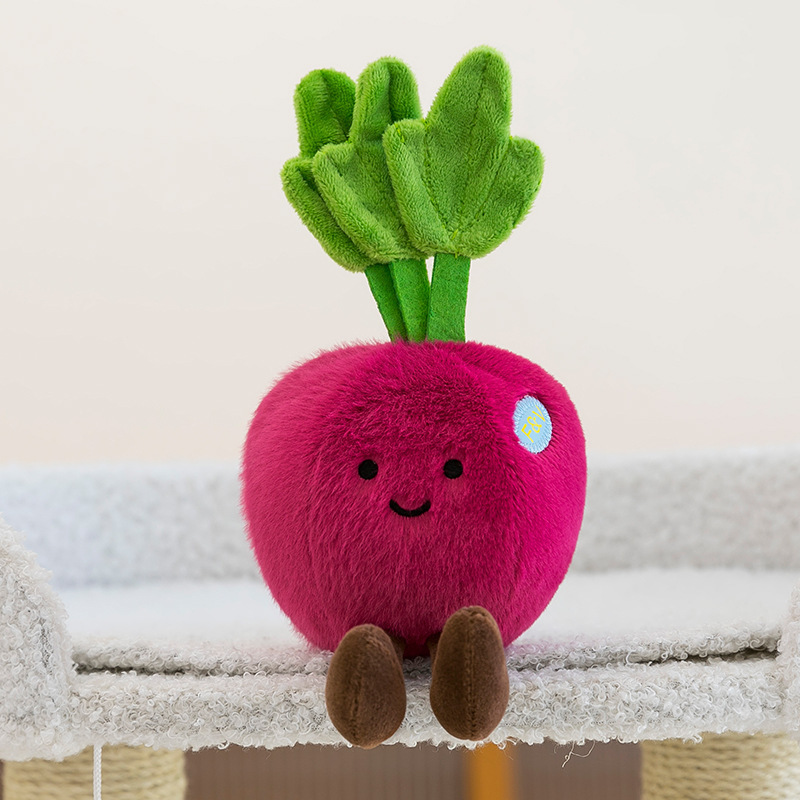 かわいい果物と野菜のぬいぐるみニンジンナスキャッチャーマシン人形人形スーパーベジタブルストア人形ペンダント|undefined