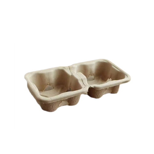 New deepened and taller milk tea packaged cup holder for coffee drink takeaway that can be torn into two or four compartments with paper pulp cup holder