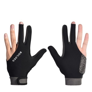 Burton 1044 Billiards Gloves with High Elasticity and Wear Resistance Lycra Exposed Three-Finger Billiards Gloves Available for Wholesale