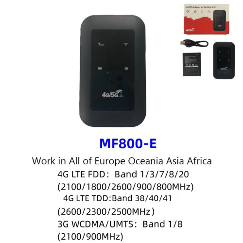 MF800 Full Frequency Portable MIFI Car WiFi with Insertable Card Battery Full Frequency 4G Router
