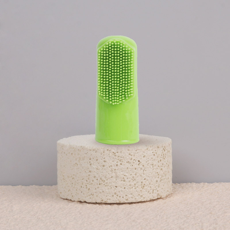 Cepillo de dientes de dedo para mascotas Cepillo de dientes de limpieza para perros Cepillo de dientes de limpieza bucal para gatos Cepillo de dientes para gatos Suministros para mascotas al por mayor