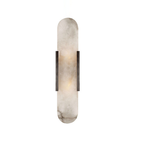 Spanish full copper marble wall lamp, Nordic designer minimalist creative living room bedroom background wall hallway night light