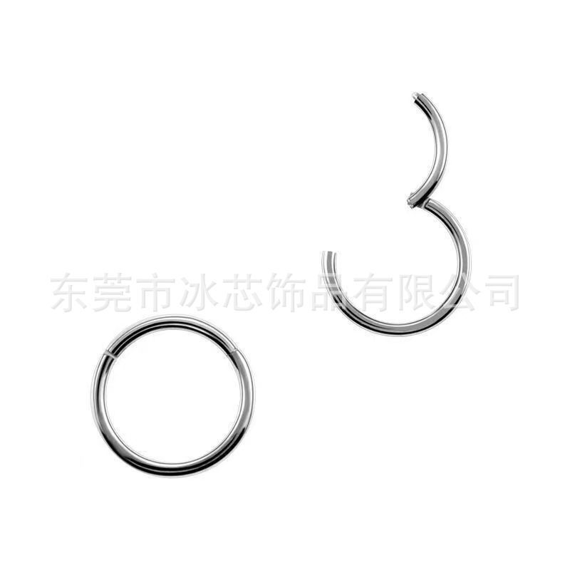 跨境316精雕无缝耳环鼻环 男女情侣款简约多功能唇环穿刺饰品批发|undefined