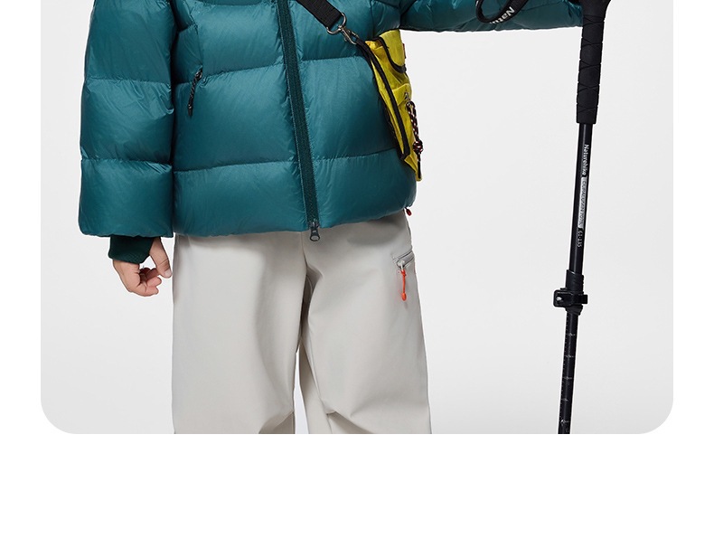 Lekka kurtka puchowa dla dzieci z kapturem – ciepły i wygodny zimowy płaszcz dla chłopców i dziewcząt (pomarańczowy, czarny, zielony, fioletowy) – wypełnienie z białego puchu kaczego_voghion.com