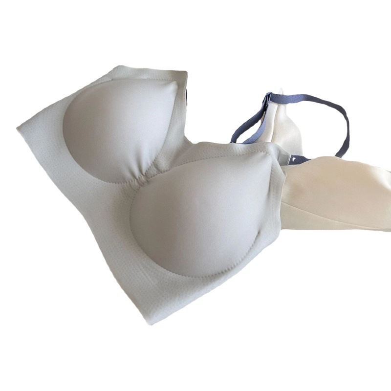 De gama alta de la Copa fija sin costuras correa de espalda ropa interior pecho grande que adelgaza el chaleco de estilo inalámbrico deportes sujetador push-up