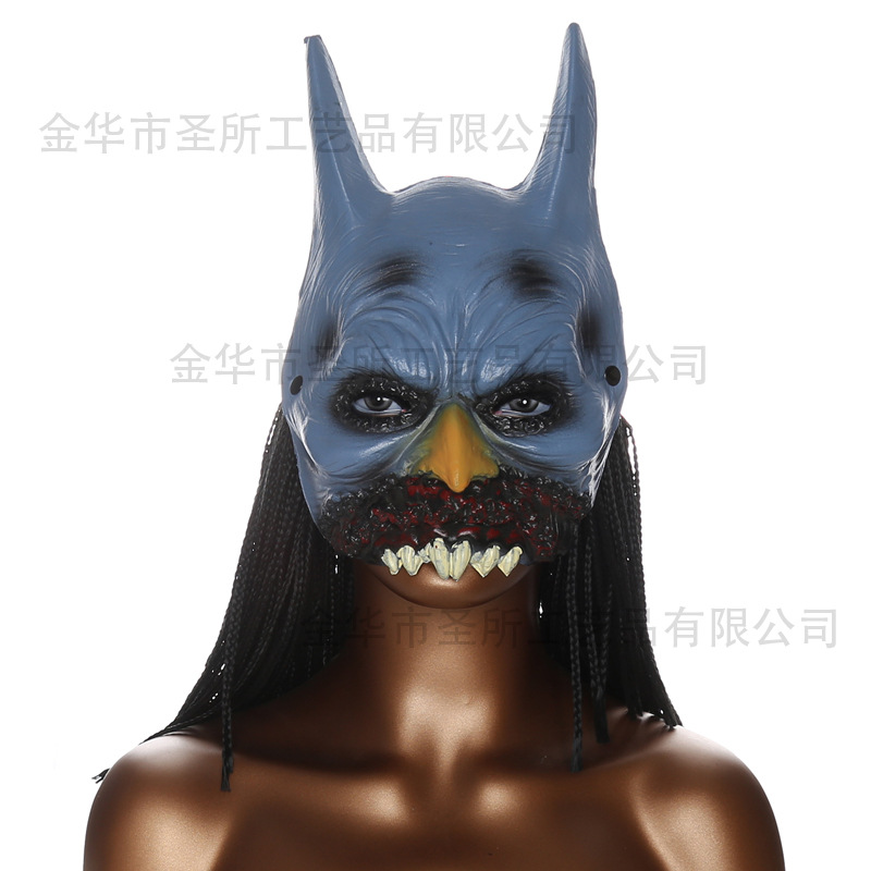 Máscara de animal Comercio exterior Funda de Halloween Carnaval PU suave espuma Accesorios de vestir realistas Máscara de fiesta image 24