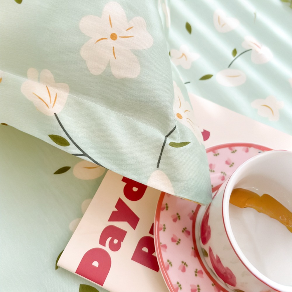 Funda de almohada fresca pequeña de algodón puro Un par de fundas de almohada para el hogar individuales 48x74cm Funda interior de núcleo de almohada de algodón Student 4