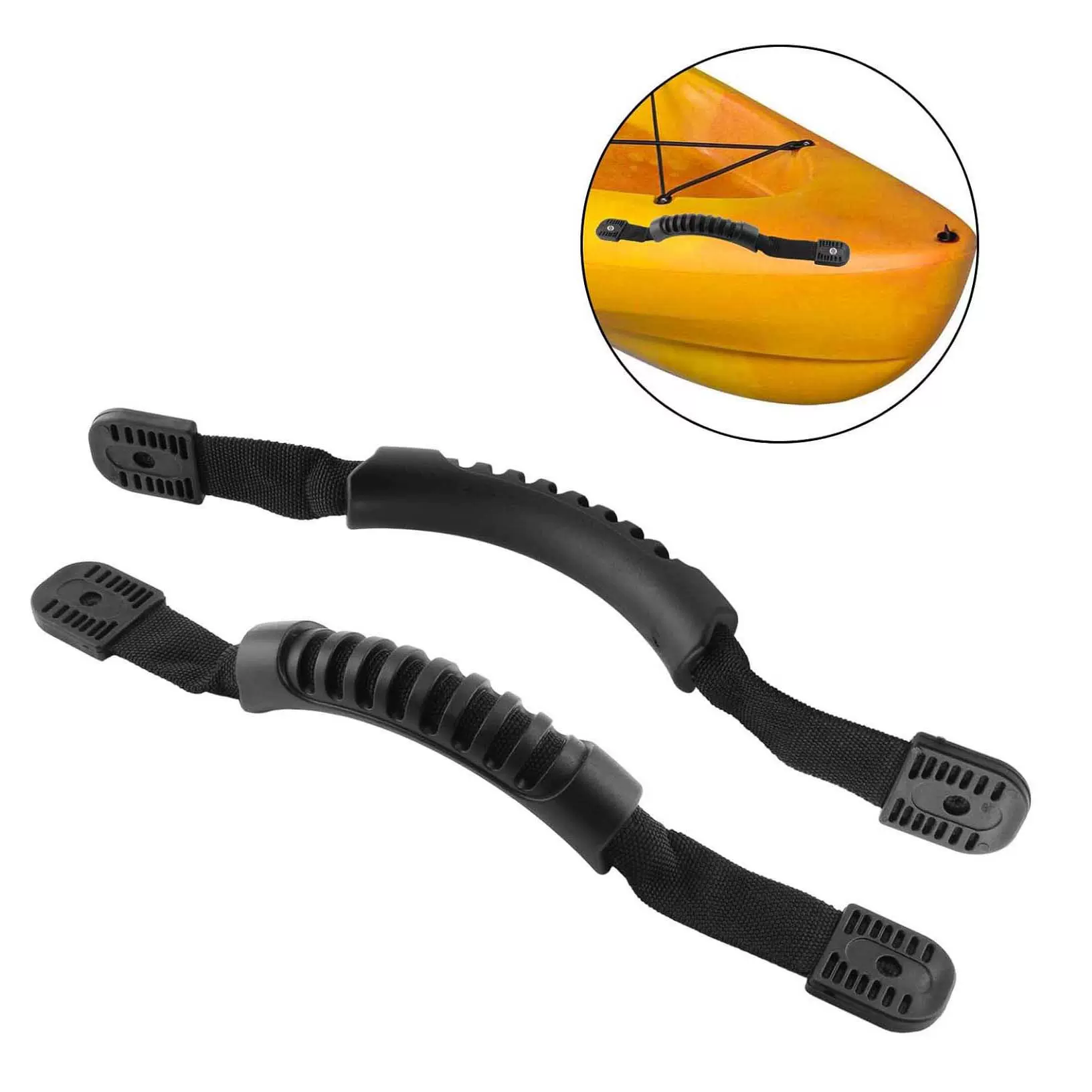 现货皮划艇配件冲锋舟把手独木舟拉手塑料座塑料船手柄单孔螺丝孔