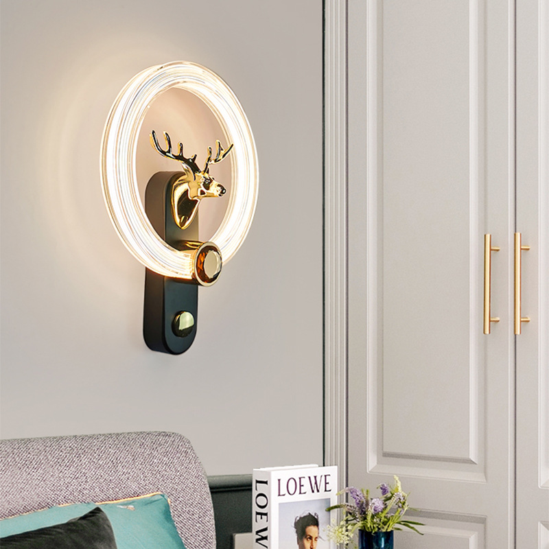 Pasillo sala de estar pasillo moderno lámpara de techo luz de fondo minimalista lámpara de fondo dormitorio pared de fondo lámpara de cabecera