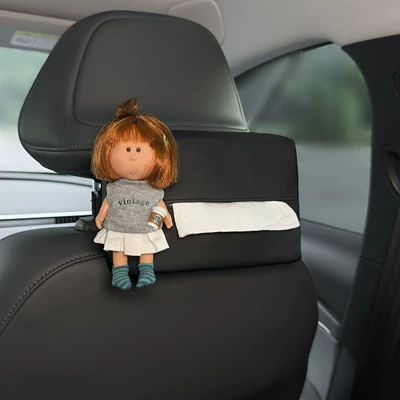 Car tissue box/set Box, 2026 New Model, Hanging - black-tissue-box-sweatshirt-set-potato-sister