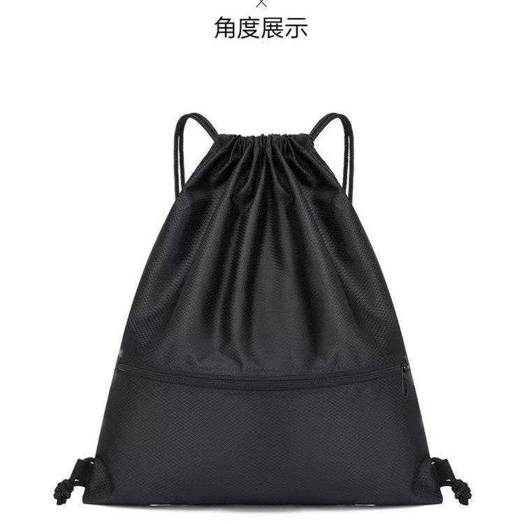 亚马逊束口袋便携篮球包抽绳双肩包游泳包户外运动多功能背包