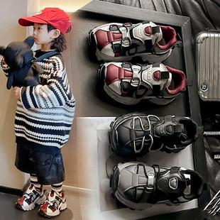 Boys' Outdoor Running Shoes 2025 New Trendy Children's Shoes for Older Kids, Girls' Lightweight Sports Shoes, Fashionable Single Shoes