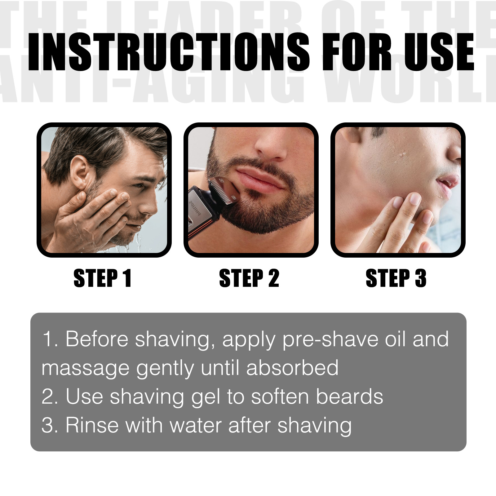 Gel detergente profondo East Moon per uomo, rasatura fresca e delicata, ammorbidente, cura del viso della barba_voghion.com