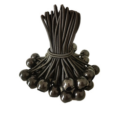 Manufacturer's black plastic ball rope outdoor tent fixing rope trampoline beach net elastic rope strap