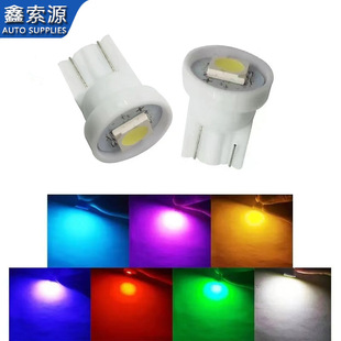 Factory wholesale car led width indicator light t10 5050 1smd driving light reading light instrument light license plate bulb