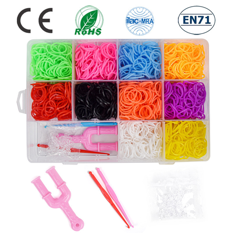 Rainbow Hand Weaver Color Rubber Band Bracelet Braided Bracelet 10 Color +1 Slingshot +2 Crochet 12 Set Rainbow Hand Weaver Color Rubber Band Bracelet Braided Bracelet 10 Color +1 Slingshot +2 Crochet 12 Set