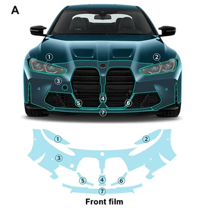 Cross-border exclusive for BMW M4 Coupe G82 21-24 TPU invisible paint protective film anti-scratch