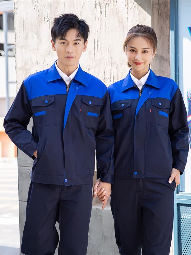 Primavera y otoño hombre manga larga engrosado desgaste taller de reparación de automóviles ingeniería de fábrica de ropa de protección laboral personalizada
