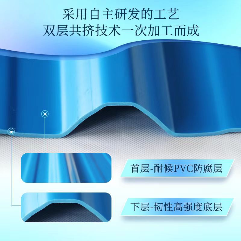 Tejas de plástico de PVC espesadas techo de acero de plástico granja mayorista pared química fibra de vidrio tubería de drenaje