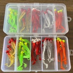 Bass Fishing Lure Set Wholesale Lead Head Hook T-tail Combo Catfish, Largemouth Bass, Black Crappie, and Pike Fishing Tackle and Gear