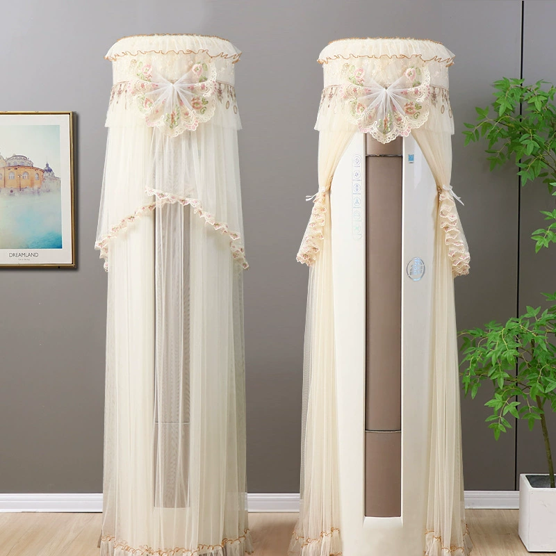 2025 новый универсальный цилиндрический кондиционер пылезащитный чехол кружева вертикальный чехол для кондиционера шкаф для гостиной не открывается c ^