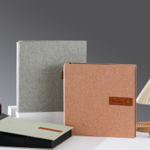 麻布5寸6寸插袋内页自粘相薄影楼定制diy相册大容量亚马逊热销新