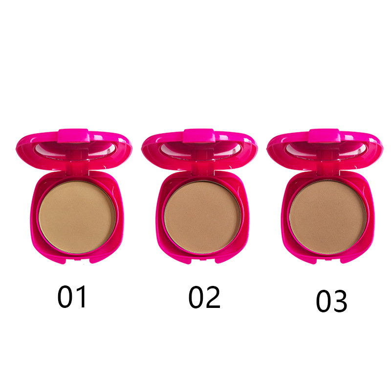 Casual Vacation Solid Color Plastic Pressed Powder display picture 2