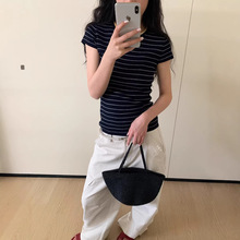 2026夏季经典款修身显瘦圆领打底衫夏季透气针织短袖T恤女26S251