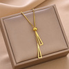 Fashionable necklace stainless steel, chain for key bag , simple and elegant design, does not fade, wholesale