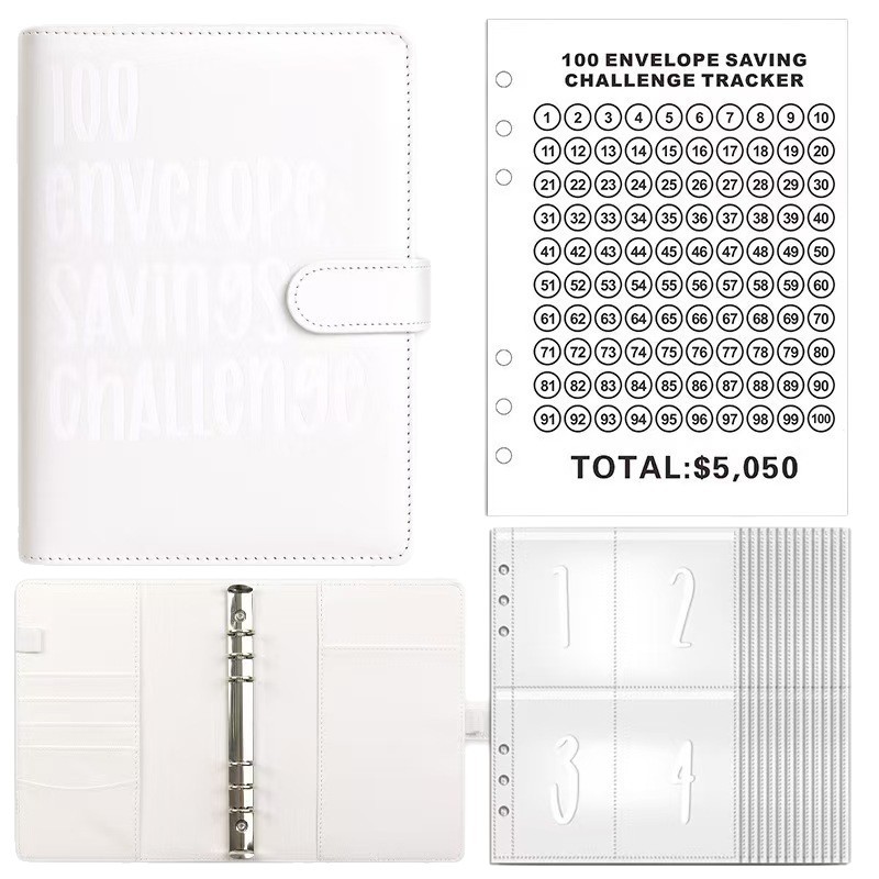 Cross-border 100 Envelope Challenge Couple's Money Saving Notepad Challenge Loose-leaf Cash Account