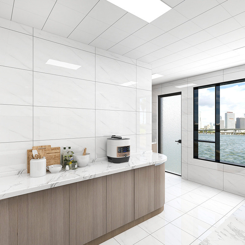 Full-body marble tiles 400x 800 living room Middle board kitchen bathroom wall tiles bathroom balcony tiles