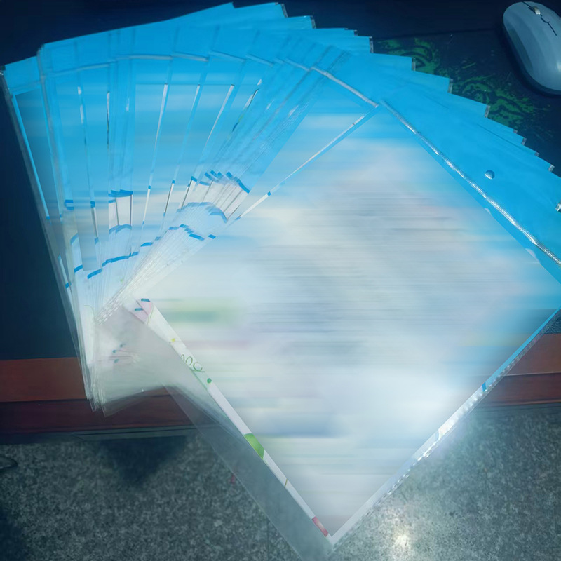 义乌工厂 OPP 卡头袋现货批发 玩具饰品挂孔包装袋 透明自粘