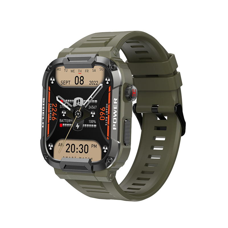 Smart Watch Bluetooth Call 1.85 Three-Proof Outdoor Sports Heart Rate Exercise Blood Pressure Blood Oxygen Cross-Border New Mk66