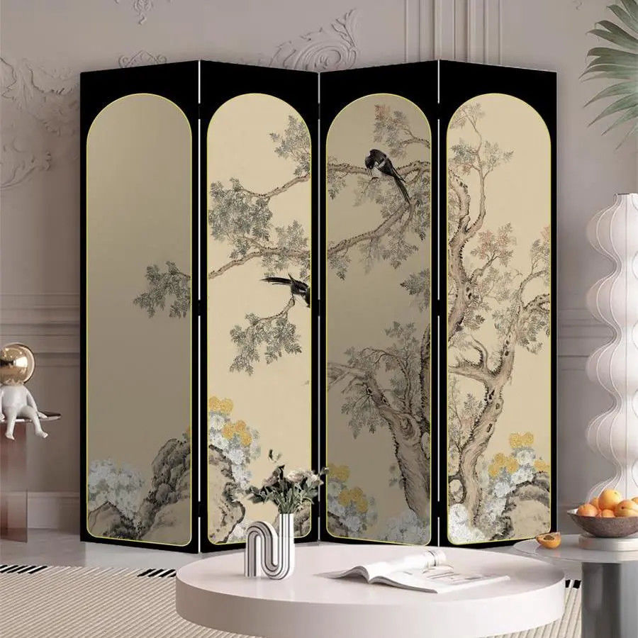 Modern Simple Screen Partition Living Room Blocking Double-Sided Screen Foldable Removable Living Room Office Beauty Salon