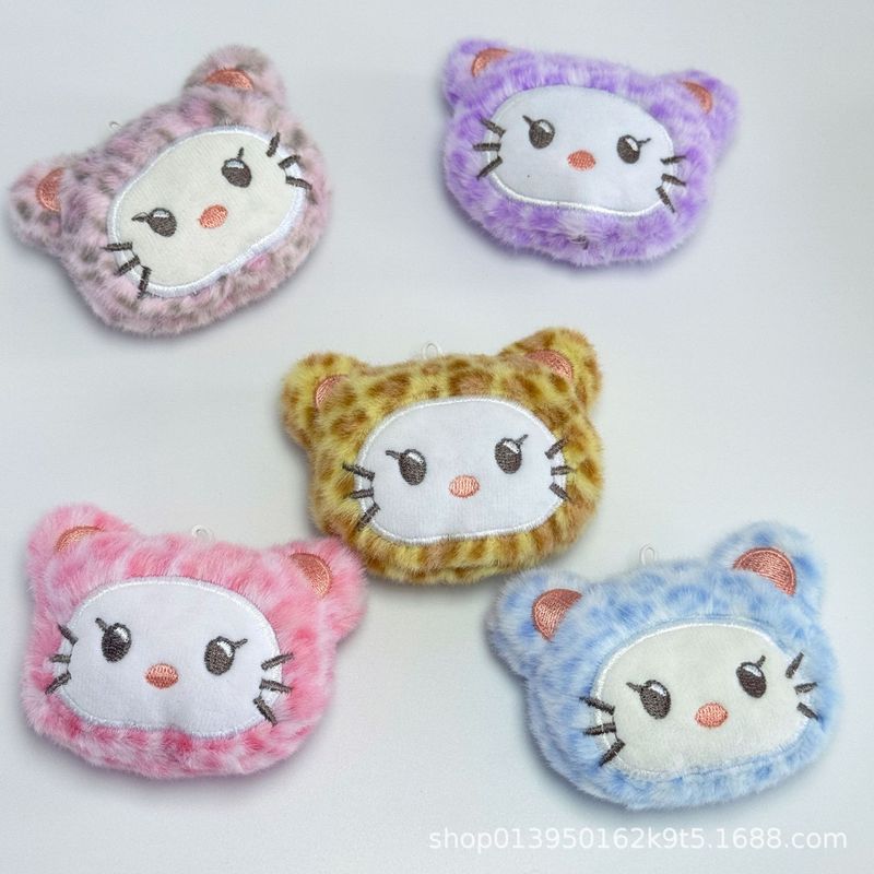 サンリオキティ猫ぬいぐるみヒョウ柄高価値かわいい漫画ぬいぐるみペンダント DIY ジュエリー|undefined