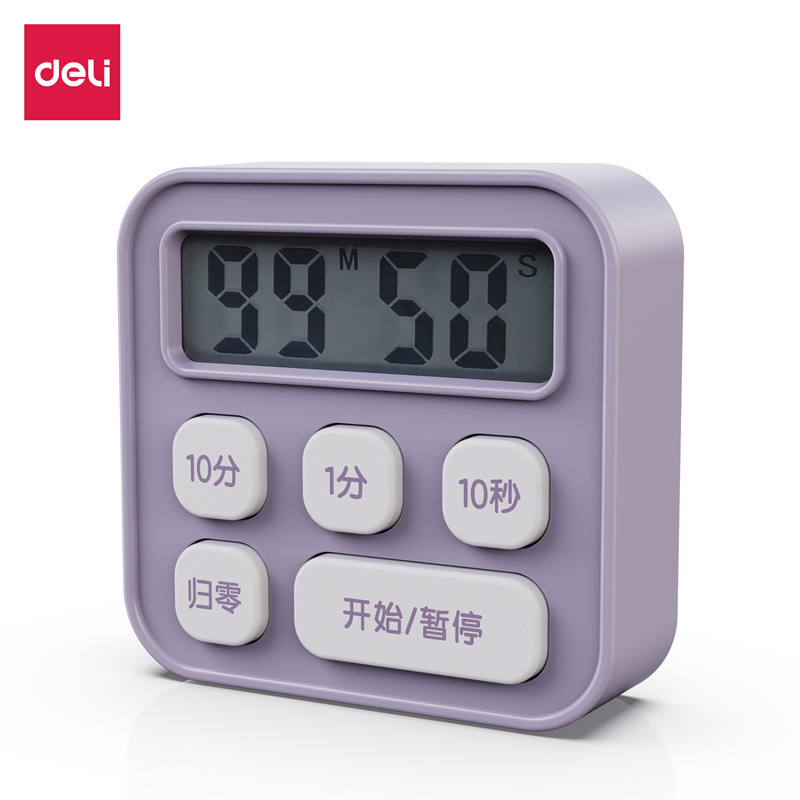Deli LE201 electronic timer student children Time Manager home alarm clock countdown timer