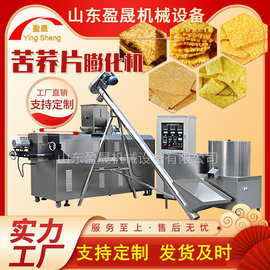 亚麻籽烤酥生产线 苦荞片加工设备 大型油炸食品生产线  膨化机